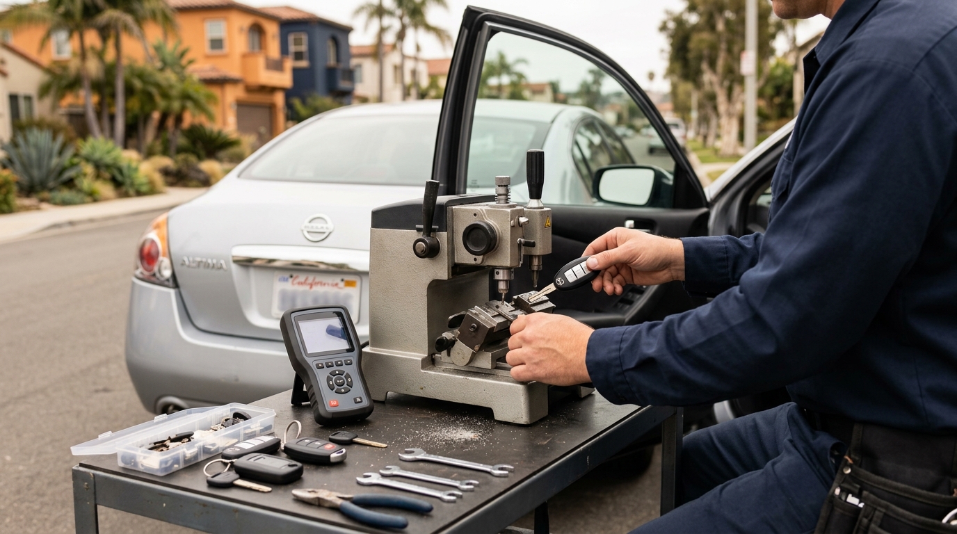 Lost car key next steps in San Diego