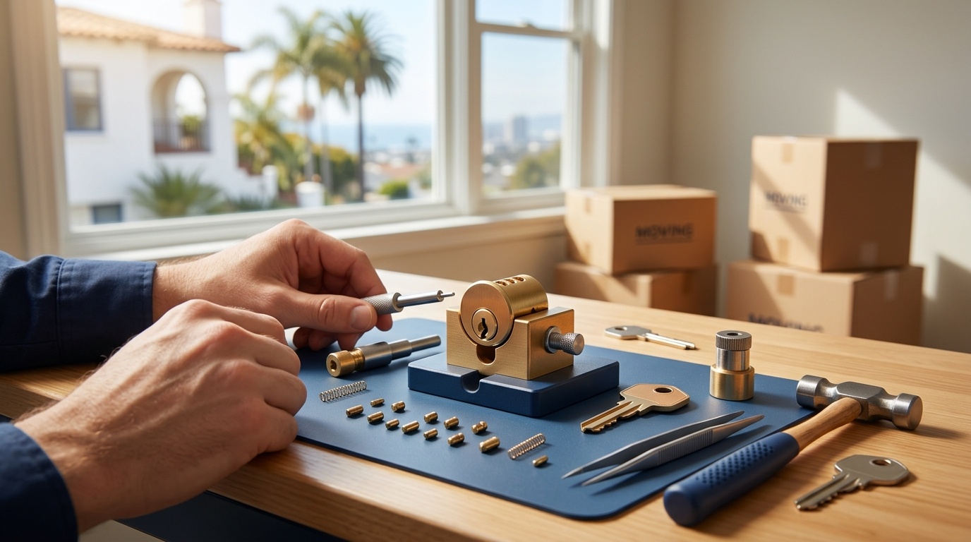 Rekeying locks after moving in San Diego