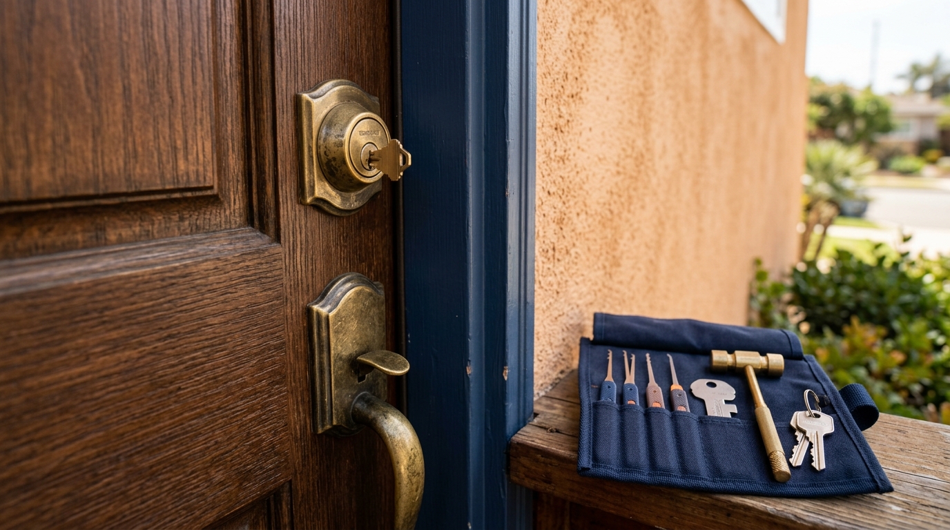 House lockout locksmith service in San Diego