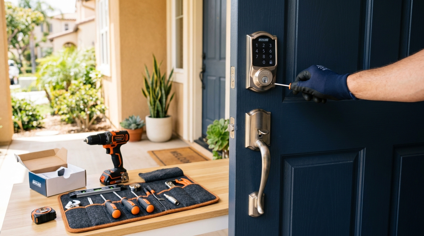 Smart Lock Installation image for Locksmith San Diego